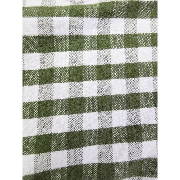 Jack Spade Size Small Mens Green White Flannel Button Down Long Sleeve Shirt - Picture 7 of 11